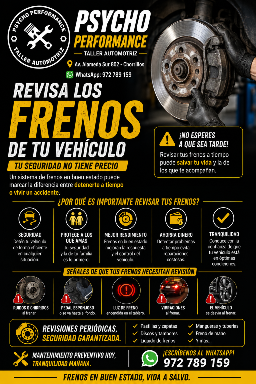 Servicio de frenos
